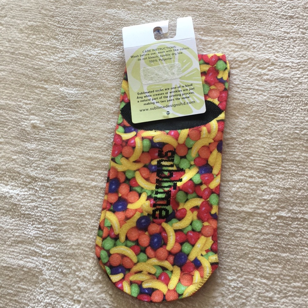NWT Sublime Designs Youth No Show Socks Candy - Picture 4 of 6